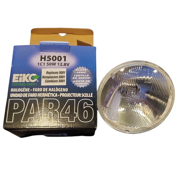 Halogen Automotive Sealed Beam Lamp (Part #H5001) - High Performance, 50W, 13V - Picture 1 of 1